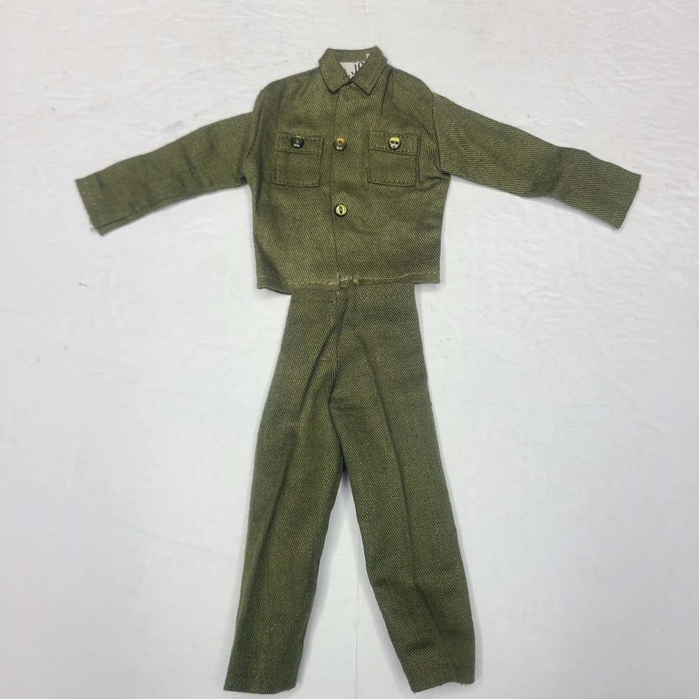 Vintage GI Joe Adventure Team Talking Commander Outfit Green Jacket Pants Hasbro